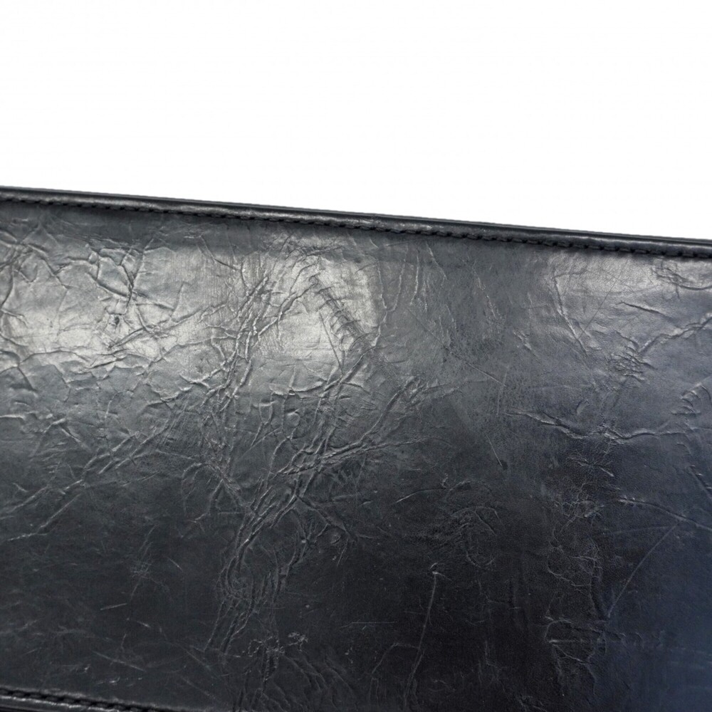 Chanel Matelassé Shoulder Bag, Double Chain, Leather, Black, Women's, P2826025 - Picture 10 of 12